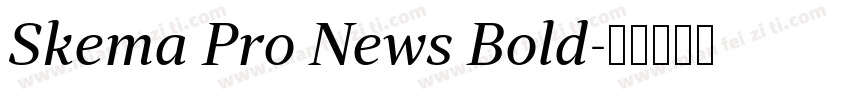 Skema Pro News Bold字体转换